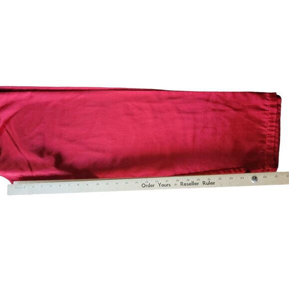 Victoria's Secret Red XS Womens PJ Set Button Up Top Brushed Cotton VTG Festive - Picture 13 of 16